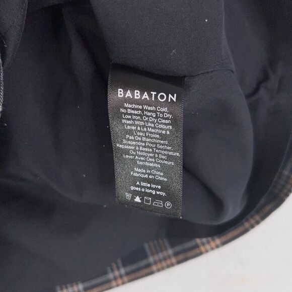 Aritzia Babaton Skirt Women 0 Yellow Black Plaid Dark Academia Preppy Schoolgirl - Picture 10 of 15